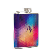 Colorful Modern Mosaic Geometric Pattern Heupfles (Rechts)