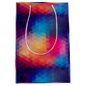 Colorful Modern Mosaic Geometric Pattern Medium Cadeauzakje (Voorkant)