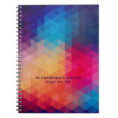 Colorful Modern Mosaic Geometric Pattern Notitieboek (Voorkant)