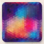 Colorful Modern Mosaic Geometric Pattern Onderzetter (Voorkant)
