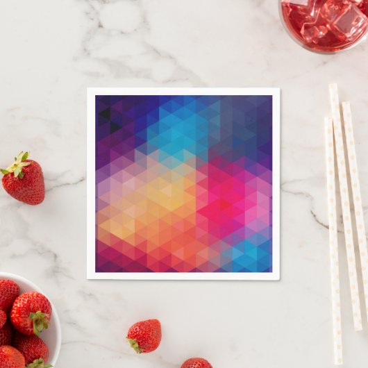 Colorful Modern Mosaic Geometric Pattern Servetten (Insitu)