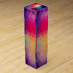 Colorful Modern Mosaic Geometric Pattern Wijn Geschenkdoos<br><div class="desc">Moderne kleurrijke mozaïekpolygonale geometrische naadloze patronen. Als u om het even welke hulp nodig hebt die om het even welk van mijn design aanpassen,  contacteer de ontwerper ArtOnWear. Vrije tekst formatteren met levende hulp beschikbaar door verzoek.</div>