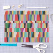 Colorful Modern Patchwork Patroon Tissuepapier (Craft)