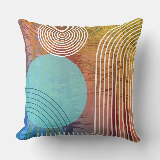 Colorful Modern Pillow Kussen (Voorkant)