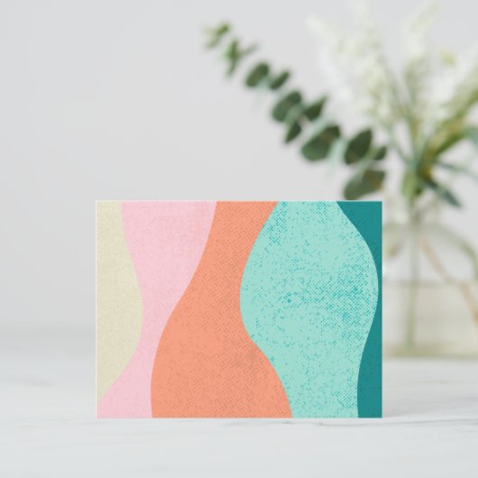 Colorful Modern Postcards Briefkaart (Staand voorkant)