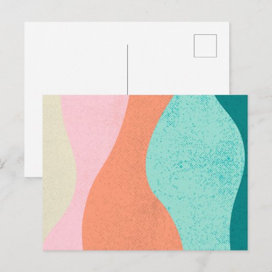 Colorful Modern Postcards Briefkaart (Voorkant / Achterkant)