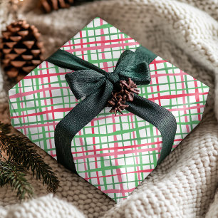 Colorful Modern Preppy Abstract Geometric Pattern Cadeaupapier