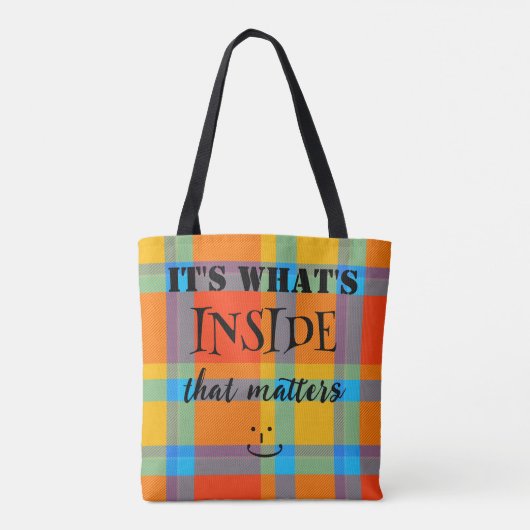 Colorful Modern Pset Pattern Bag Tote Bag (Achterkant)