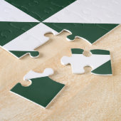 Colorful Modern Quilt Block Geometric Green Paars Legpuzzel (Zijkant)