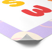 Colorful Modern Rainbow Alphabet Chart Poster (Hoek)