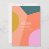 Colorful Modern Retro Full Photo Blauwgroen Save The Date (Achterkant)