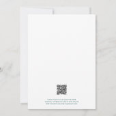Colorful Modern Retro Weddenschap QR Code Terug Kaart (Achterkant)