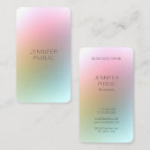 Colorful Modern Sjabloon Trendy Elegant minimalist Visitekaartje (Voorkant / Achterkant)