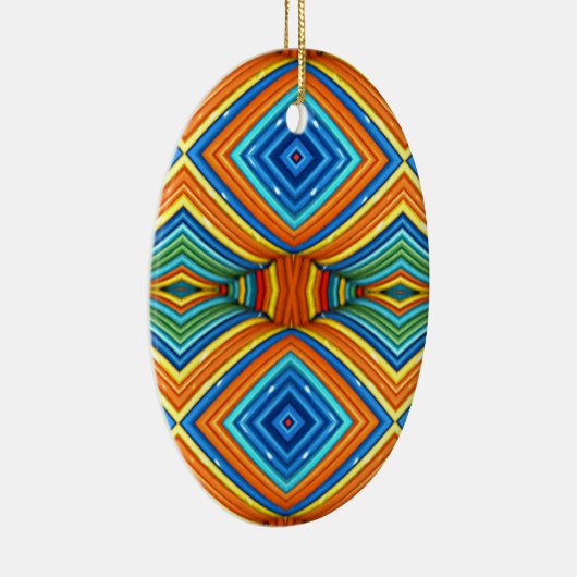 Colorful Modern Southwest Pattern Keramisch Ornament (Rechts)