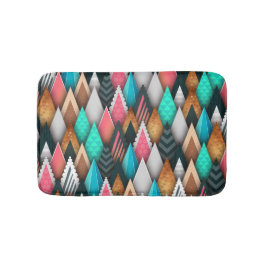 Colorful Modern Southwestern Aztec Blauwgroen Roze Badmat