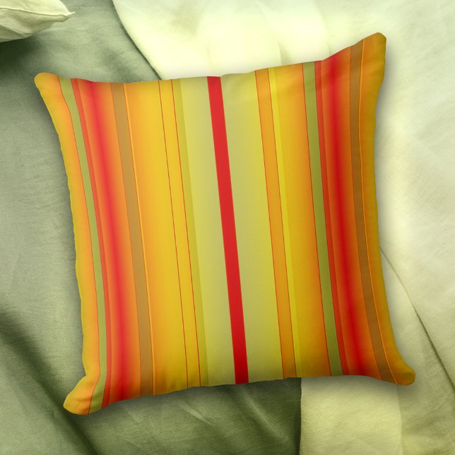 Colorful Modern Striped Pattern Pillow Kussen (Creator heeft geüpload)