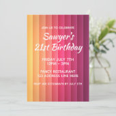 Colorful Modern Stripes Kaart (Staand voorkant)