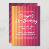 Colorful Modern Stripes Kaart (Voorkant / Achterkant)