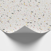 Colorful Modern Terrazzo Texture Pattern Cadeaupapier (Hoek)