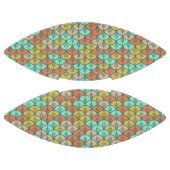 Colorful Modern Trendy Geometric Fish Scale American Football (Panelen)