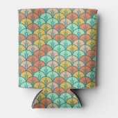 Colorful Modern Trendy Geometric Fish Scale Blikjeskoeler (Voorkant)