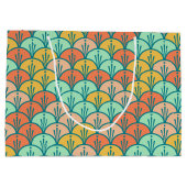 Colorful Modern Trendy Geometric Fish Scale Groot Cadeauzakje (Achterkant)