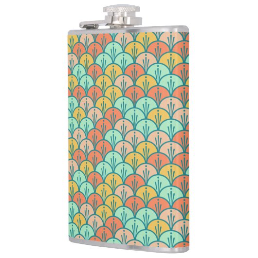 Colorful Modern Trendy Geometric Fish Scale Heupfles (Links)