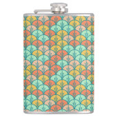 Colorful Modern Trendy Geometric Fish Scale Heupfles (Voorkant)