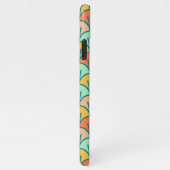Colorful Modern Trendy Geometric Fish Scale iPhone Hoesje (Rechterkant)