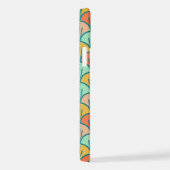 Colorful Modern Trendy Geometric Fish Scale iPhone Hoesje (Rechterkant)