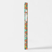 Colorful Modern Trendy Geometric Fish Scale iPhone Hoesje (Linkerkant)