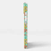 Colorful Modern Trendy Geometric Fish Scale iPhone Hoesje (Linkerkant)