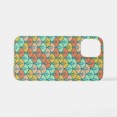 Colorful Modern Trendy Geometric Fish Scale iPhone Hoesje (Achterkant horizontaal)