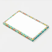 Colorful Modern Trendy Geometric Fish Scale Post-it® Notes (Schuin)