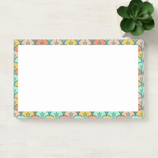 Colorful Modern Trendy Geometric Fish Scale Post-it® Notes (Kantoor)