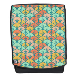 Colorful Modern Trendy Geometric Fish Scale Rugtassen