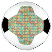 Colorful Modern Trendy Geometric Fish Scale Voetbal (Gedraaid)