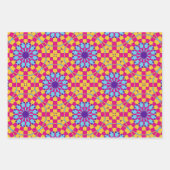 Colorful Modern Trendy Mosaic Geometric Pattern Inpakpapier Vel (Voorkant)