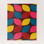 Colorful, modern, trendy, urban flower abstractie legpuzzel (Verticaal)