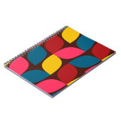 Colorful, modern, trendy, urban flower abstractie notitieboek (Linkerzijde)