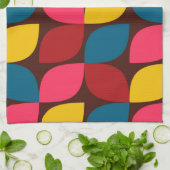 Colorful, modern, trendy, urban flower abstractie theedoek (Gevouwen)