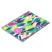 Colorful Modern Tropical Monogram Notitieboek (Linkerzijde)