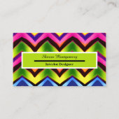 Colorful Modern V Shape Pattern-Visitekaartje Visitekaartje (Voorkant)