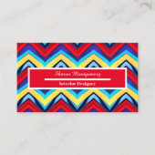 Colorful Modern V Shape Pattern-Visitekaartje Visitekaartje (Voorkant)