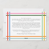 Colorful Modern Wavy Frame Photo Christmas Feestdagenkaart (Achterkant)