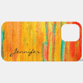 Colorful Modern Wood Grain Achtergrond Case-Mate iPhone Case (Achterkant / Rechts)