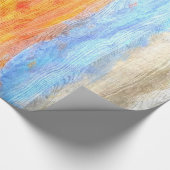 Colorful Modern Wood Grain Background #27 Cadeaupapier (Hoek)