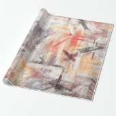 Colorful Modern Wood Grain Background #29 Cadeaupapier (Uitgerold)