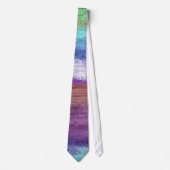 Colorful Modern Wood Grain Background #38 Stropdas (Voorkant)