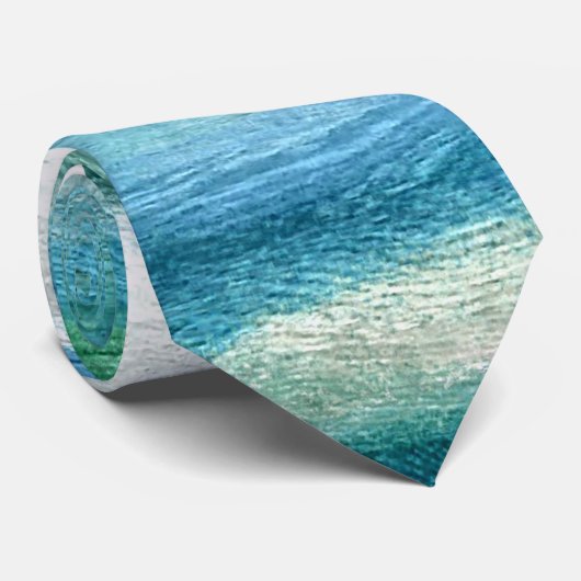 Colorful Modern Wood Grain Background #39 Stropdas (Opgerold)